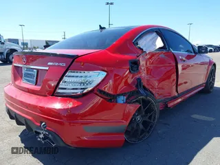 2015 Mercedes-Benz C-Class C 63 AMG with VIN WDDGJ7HB8FG357314, listed as a IAAI auction lot 41828192 with 40,947 mi miles. Bid and sale history available at carsss.com. Image 4.