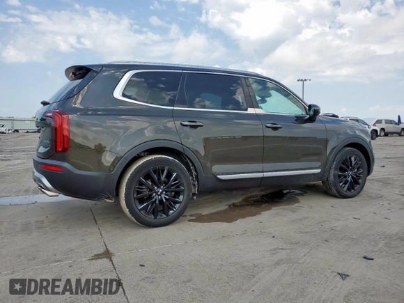 2021 Kia Telluride SX with VIN 5XYP5DHC4MG168181, listed as a Copart auction lot 58968875 with 28,962 mi miles and Salvage title. Bid and sale history available at DreamBid. Image 3.