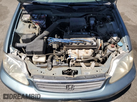 2000 Honda Civic LX with VIN 2HGEJ6670YH591854, listed as a Copart auction lot 64914254 with 142,478 mi miles and Clean Title. Bid and sale history available at carsss.com. Image 11.