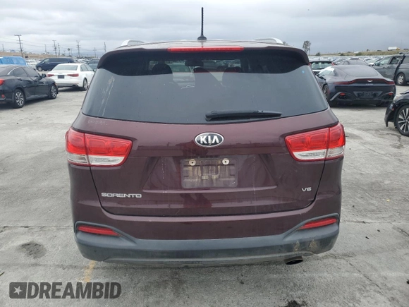 2018 Kia Sorento LX V6 with VIN 5XYPGDA53JG408550, listed as a Copart auction lot 47312265 with 141,255 mi miles and Salvage Title. Bid and sale history available at carsss.com. Image 6.