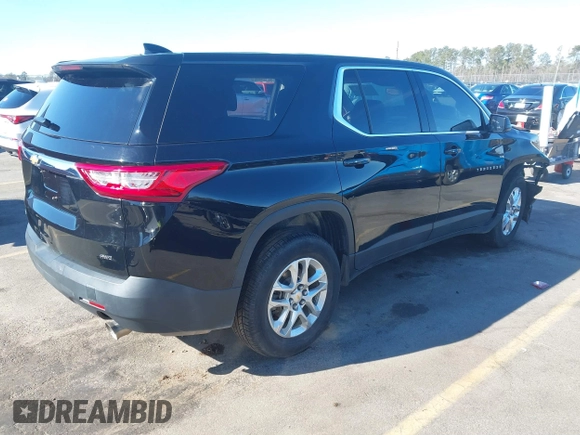 2020 Chevrolet Traverse LS with VIN 1GNEVFKW9LJ287890, listed as a IAAI auction lot 41327417 with 58,822 mi miles and . Bid and sale history available at DreamBid. Image 4.