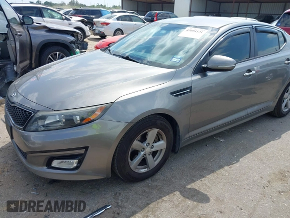 2015 Kia Optima LX with VIN 5XXGM4A71FG423232, listed as a IAAI auction lot 42054131 with 135,213 mi miles. Bid and sale history available at carsss.com. Image 17.