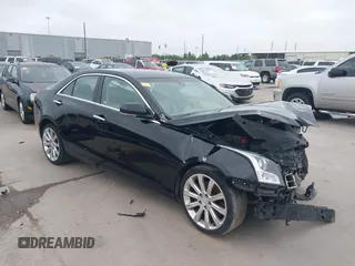 2015 Cadillac ATS Sedan Luxury RWD with VIN 1G6AB5RX3F0102898, listed as a IAAI auction lot 41943935 with 160,985 mi miles. Bid and sale history available at carsss.com. Image 1.