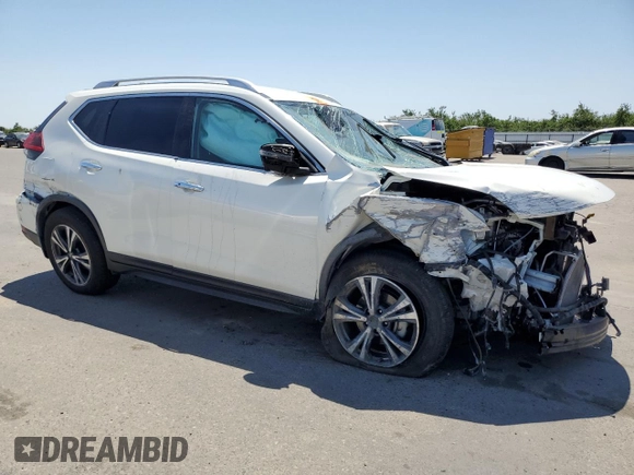 2020 Nissan Rogue SV with VIN JN8AT2MT7LW012244, listed as a Copart auction lot 60162325 with Not provided miles and Salvage title. Bid and sale history available at DreamBid. Image 4.