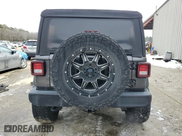 2019 Jeep Wrangler Unlimited Sport with VIN 1C4HJXDG0KW540190, listed as a Copart auction lot 42140675 with 66,470 mi miles and Salvage title. Bid and sale history available at DreamBid. Image 6.
