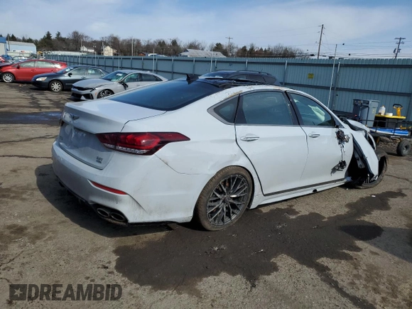 2020 Genesis G80 Sport with VIN KMTFN4JB8LU329692, listed as a Copart auction lot 45175985 with 32,410 mi miles and Salvage title. Bid and sale history available at DreamBid. Image 3.