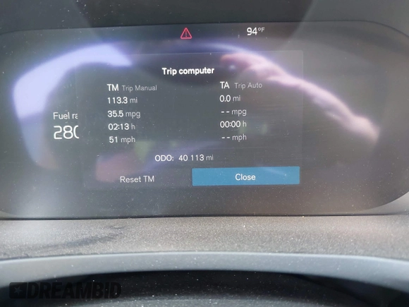 2024 Volvo S60 Core Dark Theme with VIN 7JRL12TK4RG282667, listed as a IAAI auction lot 42439211 with 40,113 mi miles and . Bid and sale history available at DreamBid. Image 7.