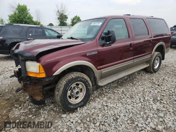 2001 Ford Excursion Limited с VIN 1FMNU43SX1EA00618, выставлен на аукционе Copart как лот 59807255 с пробегом 210 811 миль миль и Чистый • Clean title. История ставок и продаж доступна на DreamBid. Изображение 1.