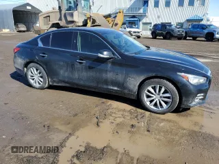 2016 Infiniti Q50 2.0t Premium with VIN JN1CV7AR1GM252477, listed as a Copart auction lot 50383735 with 162,622 mi miles and Salvage Title. Bid and sale history available at carsss.com. Image 4.