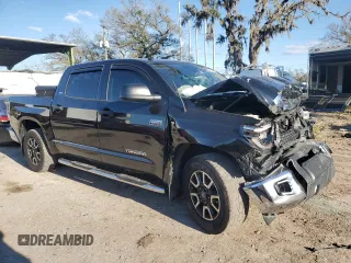 2018 Toyota Tundra 2WD SR5 with VIN 5TFEY5F11JX230683, listed as a Copart auction lot 83680994 with 142,784 mi miles and Salvage Title. Bid and sale history available at carsss.com. Image 4.