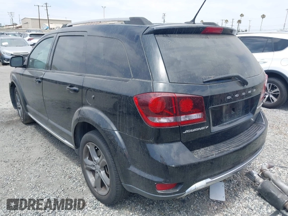 2017 Dodge Journey Crossroad Plus z VIN 3C4PDCGG9HT576434, wystawiony jako IAAI lot #42561944 z przebiegiem 118 666 mil mil oraz . Historia ofert i sprzedaży dostępna na DreamBid. Obrazek 3.