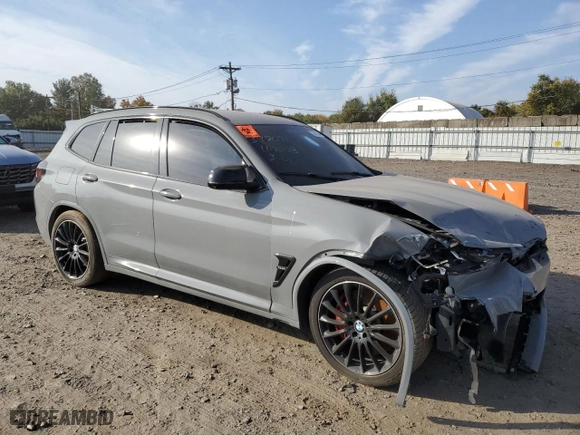 2022 BMW X3 M with VIN 5YM13EC06N9M29934, listed as a Copart auction lot 75519544 with 0 mi miles and Salvage Title. Bid and sale history available at carsss.com. Image 4.