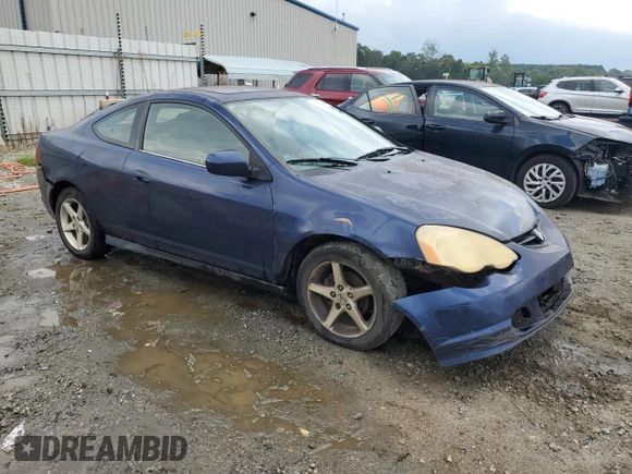 2003 Acura RSX with VIN JH4DC548X3C013829, listed as a Copart auction lot 60637474 with 247,358 mi miles and Salvage Title. Bid and sale history available at carsss.com. Image 4.