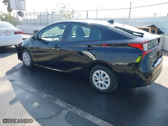 2019 Toyota Prius L Eco with VIN JTDKARFU3K3069075, listed as a IAAI auction lot 41622447 with 39,113 mi miles. Bid and sale history available at carsss.com. Image 3.
