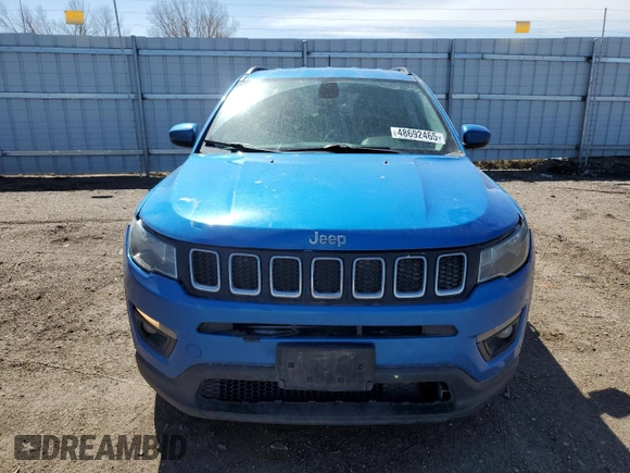 2017 Jeep Compass Latitude with VIN 3C4NJDBB7HT660673, listed as a Copart auction lot 48692465 with 120,397 mi miles and Salvage Title. Bid and sale history available at carsss.com. Image 5.