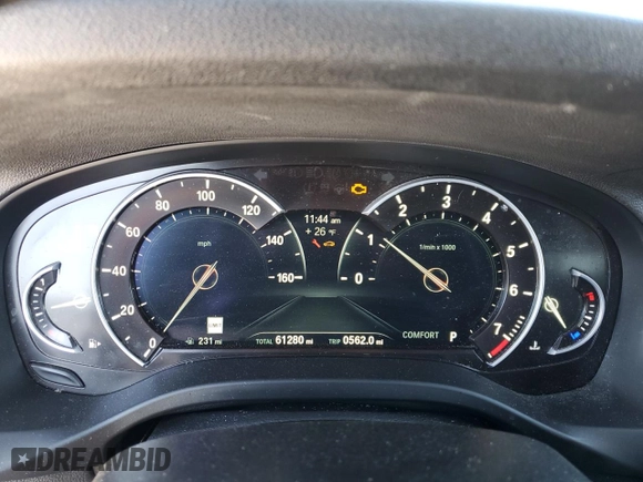 2019 BMW X3 sDrive30i with VIN 5UXTR7C55KLR50096, listed as a Copart auction lot 45906865 with 61,280 mi miles and Salvage Title. Bid and sale history available at carsss.com. Image 9.