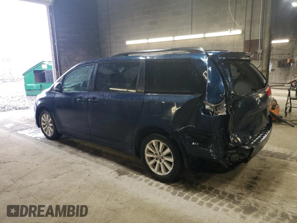 2011 Toyota Sienna LE with VIN 5TDJK3DC7BS016720, listed as a Copart auction lot 52746125 with 117,617 mi miles and Salvage Title. Bid and sale history available at carsss.com. Image 2.