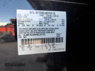 2019 Lincoln Nautilus Standard с VIN 2LMPJ6J99KBL53723, выставлен на аукционе Copart как лот 53476035 с пробегом 44 695 миль миль и Списание • Salvage title. История ставок и продаж доступна на DreamBid. Изображение 15.