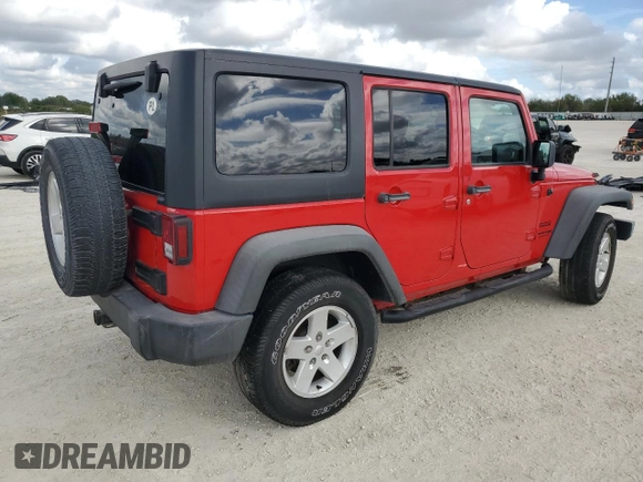 2018 Jeep Wrangler JK Unlimited Sport S with VIN 1C4BJWDG2JL897547, listed as a Copart auction lot 85795624 with 52,650 mi miles and Non Repairable. Bid and sale history available at carsss.com. Image 3.