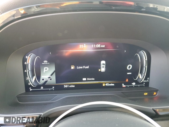 2025 Infiniti QX60 Sensory with VIN 5N1AL1GS2SC338845, listed as a Copart auction lot 85276094 with 361 mi miles and Salvage Title. Bid and sale history available at DreamBid. Image 9.