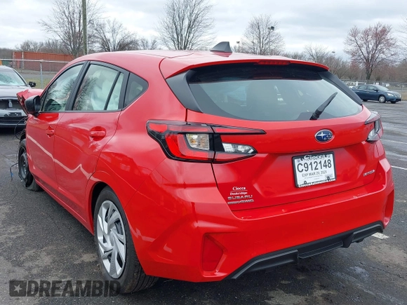 2024 Subaru Impreza with VIN JF1GUABC6R8908229, listed as a IAAI auction lot 41804590 with Not provided miles and . Bid and sale history available at DreamBid. Image 3.