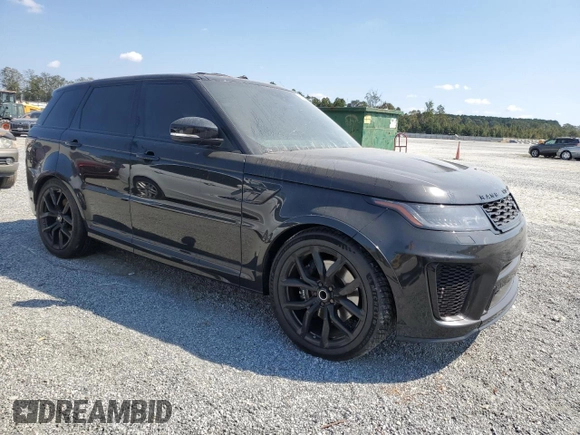 2019 Land Rover Range Rover Sport SVR with VIN SALWZ2SEXKA853080, listed as a Copart auction lot 74125794 with 52,855 mi miles and Salvage Title. Bid and sale history available at DreamBid. Image 4.