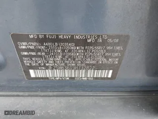 2009 Subaru Forester (Natl) X w/Premium Pkg with VIN JF2SH63619H732822, listed as a IAAI auction lot 42085763 with 107,424 mi miles. Bid and sale history available at carsss.com. Image 9.