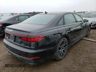 2020 Audi A8 L with VIN WAU8EAF85LN012690, listed as a Copart auction lot 44290193 with 50,909 mi miles. Bid and sale history available at carsss.com. Image 3.