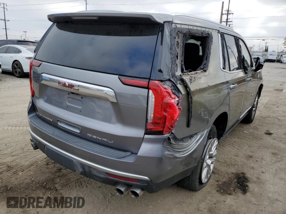 2021 GMC Yukon Denali with VIN 1GKS2DKLXMR230331, listed as a Copart auction lot 53119935 with 24,533 mi miles and Non Repairable. Bid and sale history available at carsss.com. Image 3.