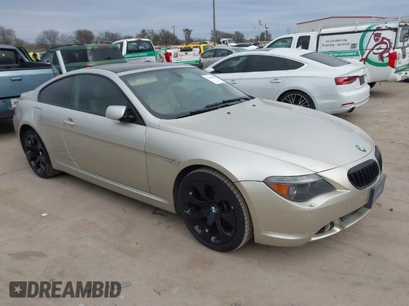2007 BMW 6 Series 650i with VIN WBAEH135X7CR52022, listed as a IAAI auction lot 41343197 with 87,607 mi miles. Bid and sale history available at carsss.com. Image 1.