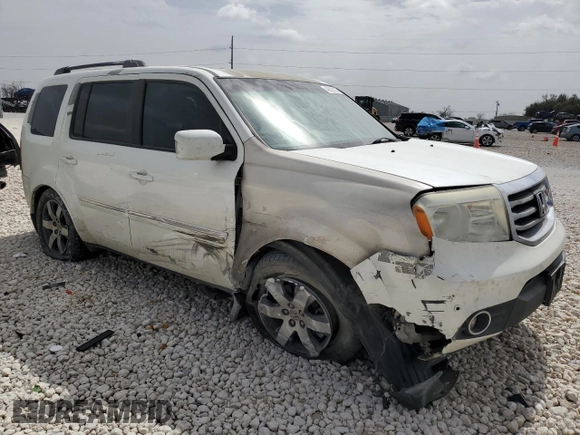 2013 Honda Pilot Touring with VIN 5FNYF3H94DB007174, listed as a Copart auction lot 48033325 with 205,432 mi miles and Salvage Title. Bid and sale history available at DreamBid. Image 4.