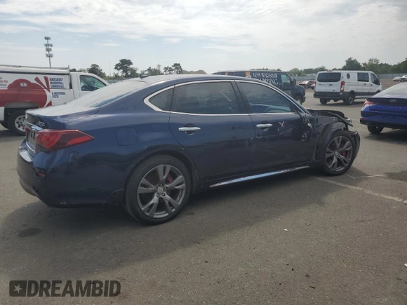 2017 Infiniti Q70 3.7 z VIN JN1BY1PR3HM210529, wystawiony jako Copart lot #68966204 z przebiegiem Nie podano mil oraz Nie do naprawy • Non repairable. Historia ofert i sprzedaży dostępna na DreamBid. Obrazek 3.