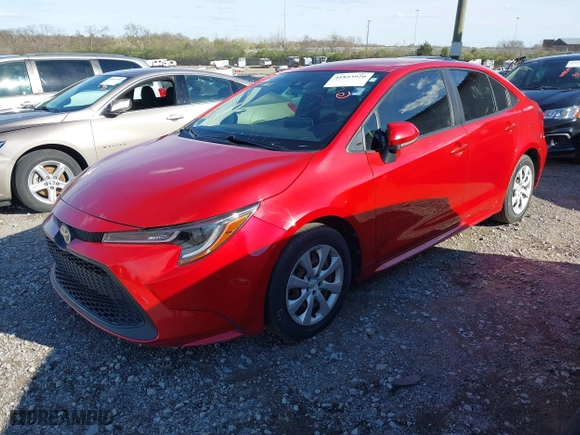 2020 Toyota Corolla LE with VIN JTDEPRAE7LJ026061, listed as a IAAI auction lot 41853920 with 74,248 mi miles. Bid and sale history available at carsss.com. Image 17.