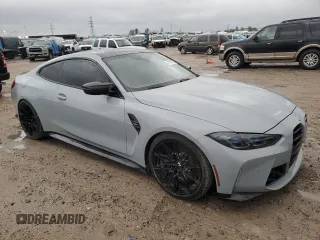 2022 BMW M4 with VIN WBS53AZ02NCK07087, listed as a Copart auction lot 47795225 with 20,563 mi miles and Salvage Title. Bid and sale history available at carsss.com. Image 4.