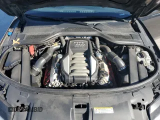 2012 Audi A8 L with VIN WAURVAFD8CN023149, listed as a Copart auction lot 44809175 with 153,437 mi miles and Salvage Title. Bid and sale history available at carsss.com. Image 11.