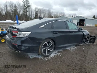 2019 Honda Accord Sport with VIN 1HGCV1F37KA804249, listed as a Copart auction lot 47674595 with 110,453 mi miles and Clean Title. Bid and sale history available at DreamBid. Image 3.