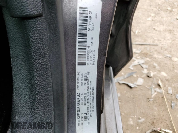 2015 Chrysler 200 S with VIN 1C3CCCDGXFN610811, listed as a Copart auction lot 55024335 with Not Provided miles and Clean Title. Bid and sale history available at carsss.com. Image 12.