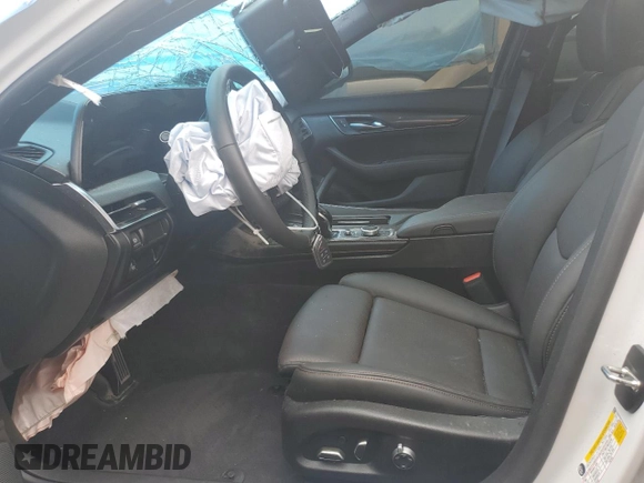 2025 Cadillac CT5 Sport with VIN 1G6DU5RK7S0101632, listed as a Copart auction lot 54661775 with 8,927 mi miles and Salvage title. Bid and sale history available at DreamBid. Image 7.