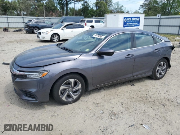 2019 Honda Insight EX with VIN 19XZE4F54KE008079, listed as a Copart auction lot 53714285 with 132,926 mi miles and Salvage Title. Bid and sale history available at DreamBid. Image 1.