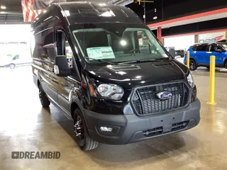 2023 Ford Transit Cargo with VIN 1FTBW3X80PKC12481, listed as a IAAI auction lot 42191276 with 29 mi miles. Bid and sale history available at carsss.com. Image 1.
