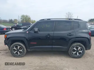 2019 Jeep Renegade Trailhawk with VIN ZACNJBC14KPK76923, listed as a IAAI auction lot 42129210 with 100,238 mi miles and . Bid and sale history available at DreamBid. Image 14.