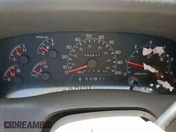 2000 Ford Excursion Limited с VIN 1FMNU42S1YED19451, выставлен на аукционе Copart как лот 65388445 с пробегом 292 612 миль миль и Чистый • Clean title. История ставок и продаж доступна на DreamBid. Изображение 9.