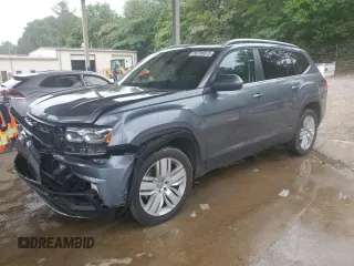 2019 Volkswagen Atlas SE with VIN 1V2WR2CA6KC601784, listed as a Copart auction lot 58795675 with 80,528 mi miles and Salvage title. Bid and sale history available at DreamBid. Image 1.