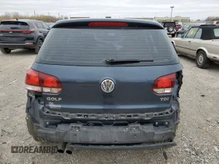 2014 Volkswagen Golf TDI w/Sunroof & Nav z VIN WVWDM7AJ3EW007700, wystawiony jako Copart lot #79607154 z przebiegiem Nie podano mil oraz Szkoda całkowita • Salvage title. Historia ofert i sprzedaży dostępna na DreamBid. Obrazek 6.