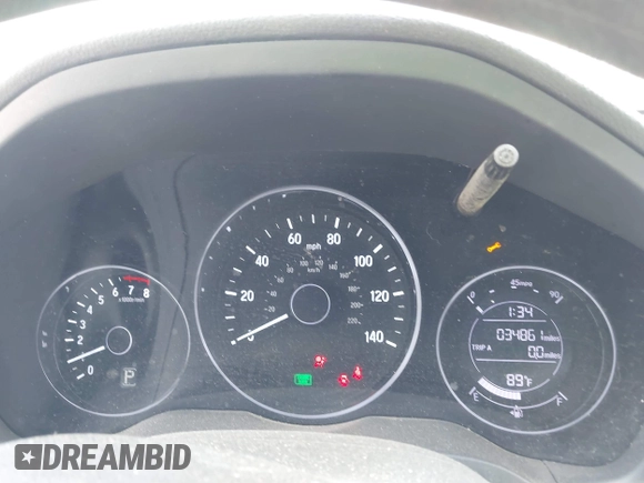2021 Honda HR-V LX with VIN 3CZRU5H33MM728433, listed as a IAAI auction lot 42077620 with 34,861 mi miles and . Bid and sale history available at DreamBid. Image 7.