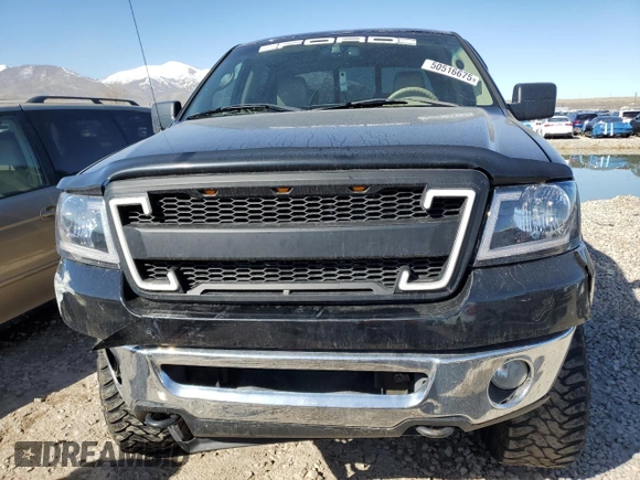 2006 Ford F-150 XLT with VIN 1FTPW14516KB93328, listed as a Copart auction lot 50516675 with 204,864 mi miles and Salvage Title. Bid and sale history available at carsss.com. Image 5.