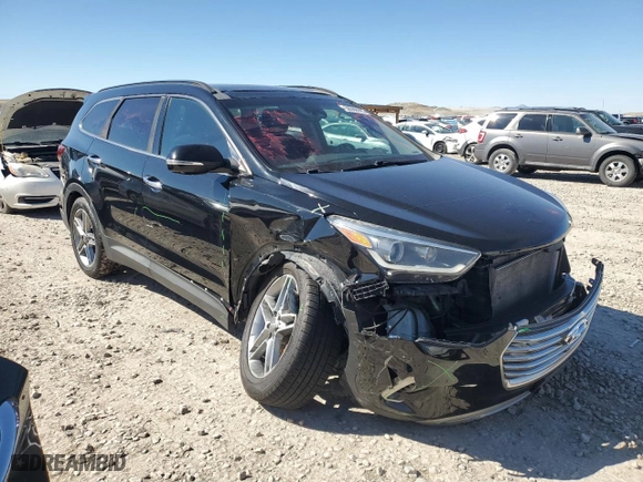 2017 Hyundai Santa Fe Limited Ultimate with VIN KM8SRDHF2HU176823, listed as a Copart auction lot 50568995 with 88,877 mi miles and Salvage Title. Bid and sale history available at carsss.com. Image 4.
