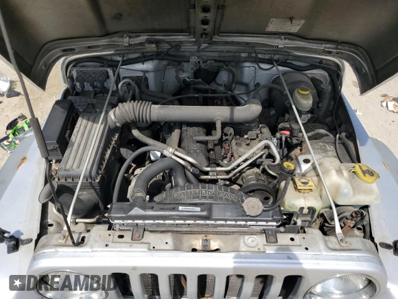 2004 Jeep Wrangler Sport with VIN 1J4FA49S44P788467, listed as a Copart auction lot 55395625 with 187,289 mi miles and Salvage title. Bid and sale history available at DreamBid. Image 11.