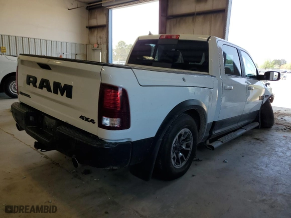 2018 Ram 1500 Rebel with VIN 1C6RR7YT4JS217066, listed as a Copart auction lot 49854945 with 162,239 mi miles and Salvage Title. Bid and sale history available at carsss.com. Image 3.