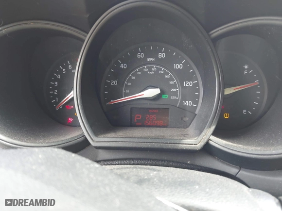 2013 Kia Rio LX with VIN KNADM5A32D6126632, listed as a IAAI auction lot 42014867 with 156,098 mi miles. Bid and sale history available at carsss.com. Image 7.
